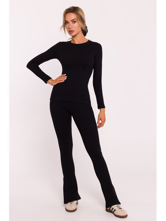 Made of Emotion Made of Emotion Bluzka M817 Czarny Active Fit