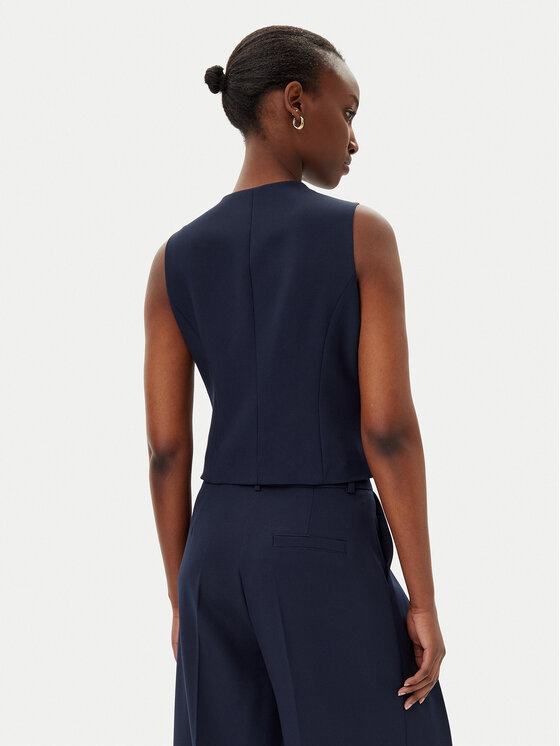 Maryley Maryley Vestă elegantă 25EB128/43BL Bleumarin Regular Fit