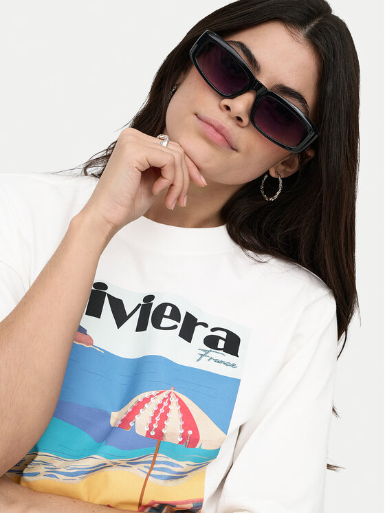 ONLY ONLY T-särk Vega 15375753 Valge Regular Fit