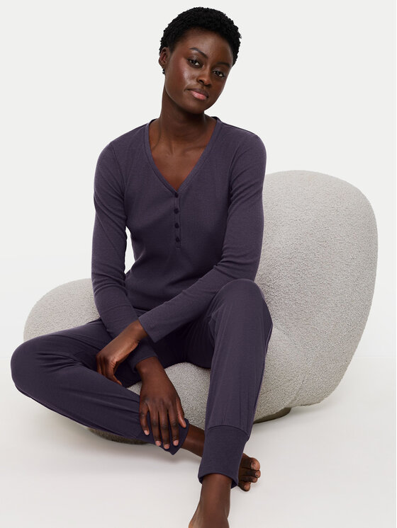 Triumph Triumph Pyjama-T-Shirt Mix&Match 10225031 Dunkelblau Regular Fit