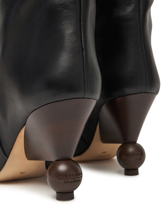 Weekend Max Mara Weekend Max Mara Ботуши Tasca 2525796075600 Черен