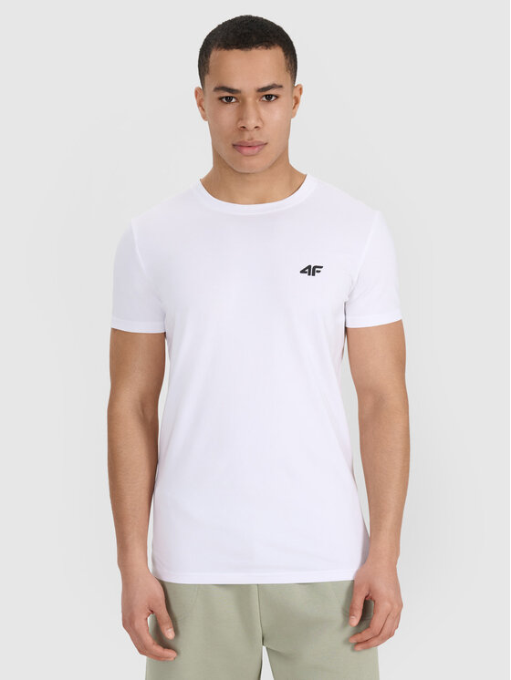 4F 4F T-Shirt MIDSHOP TEXTILE Biały Regular Fit