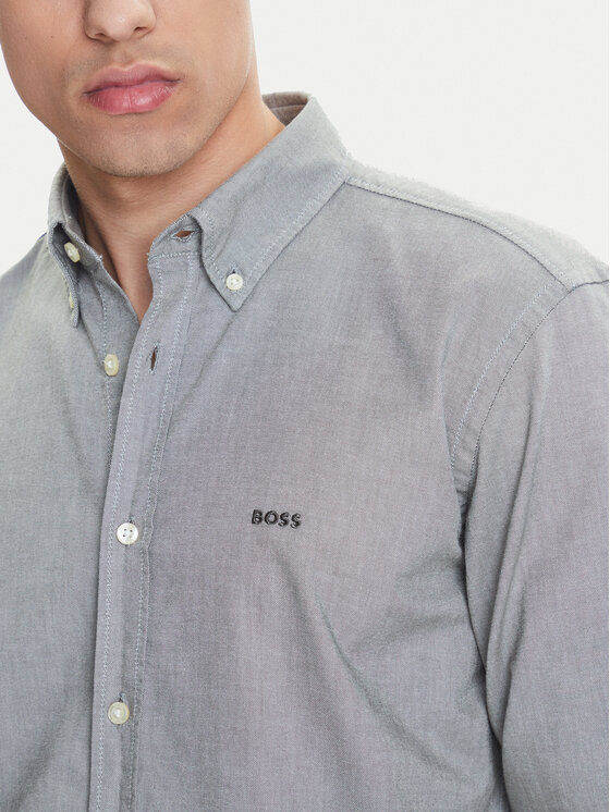 BOSS BOSS Srajca Rickert 50519707 Zelena Regular Fit