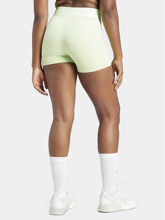 adidas adidas Sportiniai šortai Techfit IU1854 Žalia Slim Fit