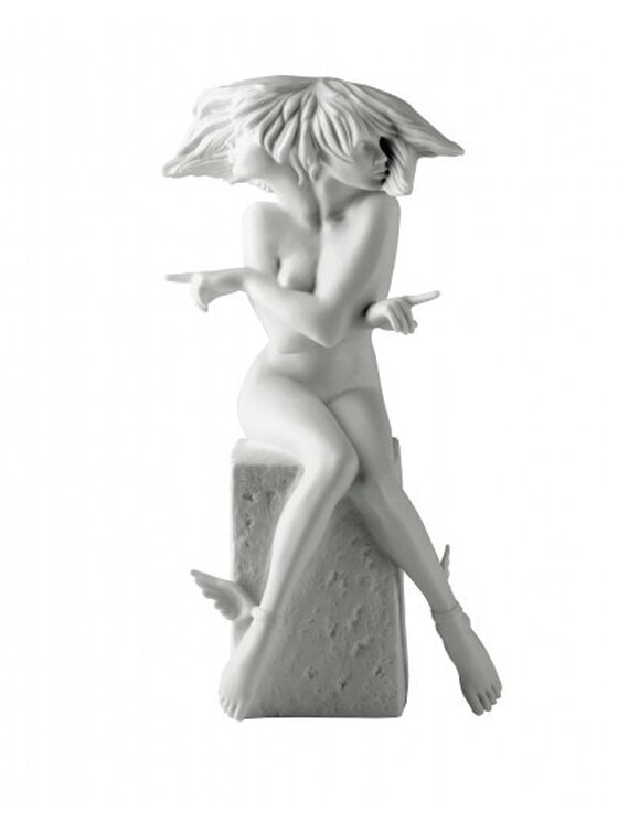 Lamart Lamart Figurka Znak Zodiaku- Bliźnięta - Christel Marott Biały