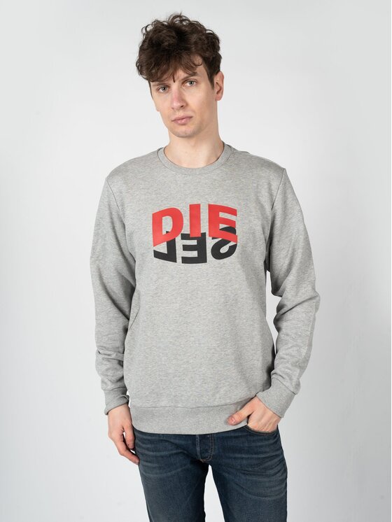 Diesel Diesel Felpa A00809-0IAJH-9CB Grigio Regular Fit