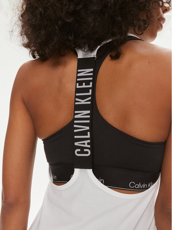 Calvin Klein Swimwear Calvin Klein Swimwear Plážové šaty KW0KW02480 Biela Regular Fit