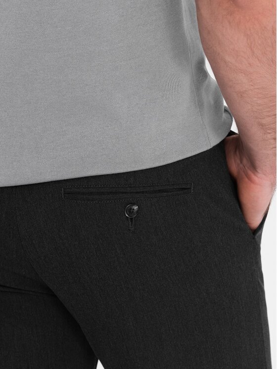 Ombre Ombre Chino kalhoty OM-PACP-0191 Šedá Regular Fit