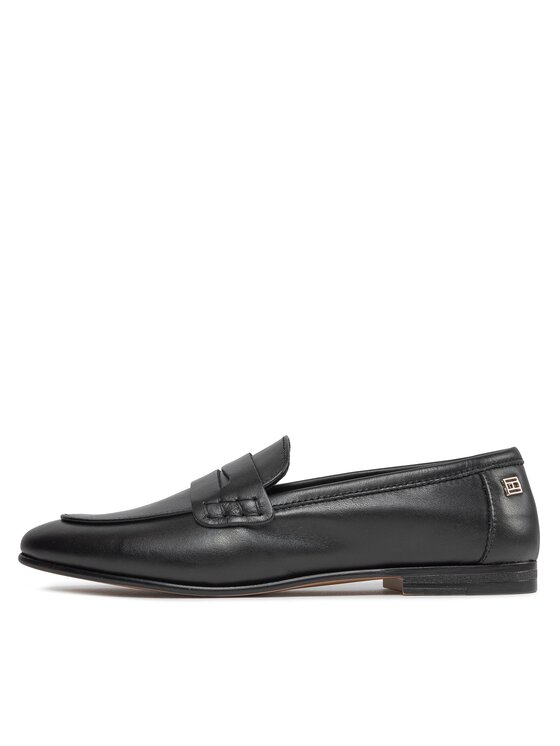 Tommy Hilfiger Tommy Hilfiger Сліпери Essential Leather Loafer FW0FW07769 Чорний
