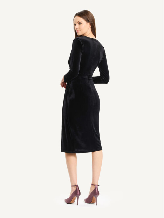 KMX KMX Sukienka koktajlowa 923300007 Czarny Fitted Fit