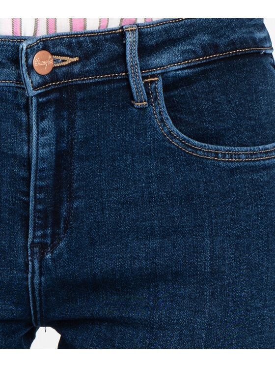 Wrangler Wrangler Jeansy W28KCY37P Granatowy Skinny Fit