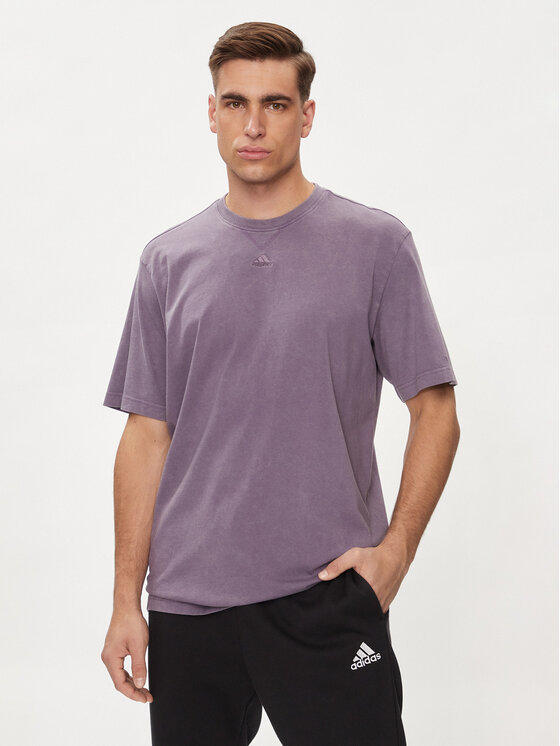 adidas Tricou ALL SZN Garment-Wash IJ6924 Gri Loose Fit