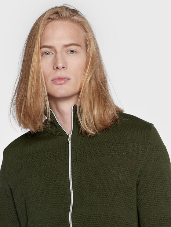 Cardigan 20714345 Verde Regular Fit