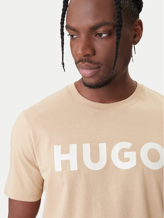 HUGO HUGO Póló Dulivio 50467556 Bézs Regular Fit