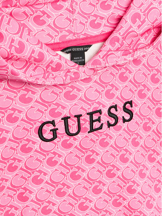 Guess Guess Суитшърт J4YQ00 KA6R4 Розов Regular Fit