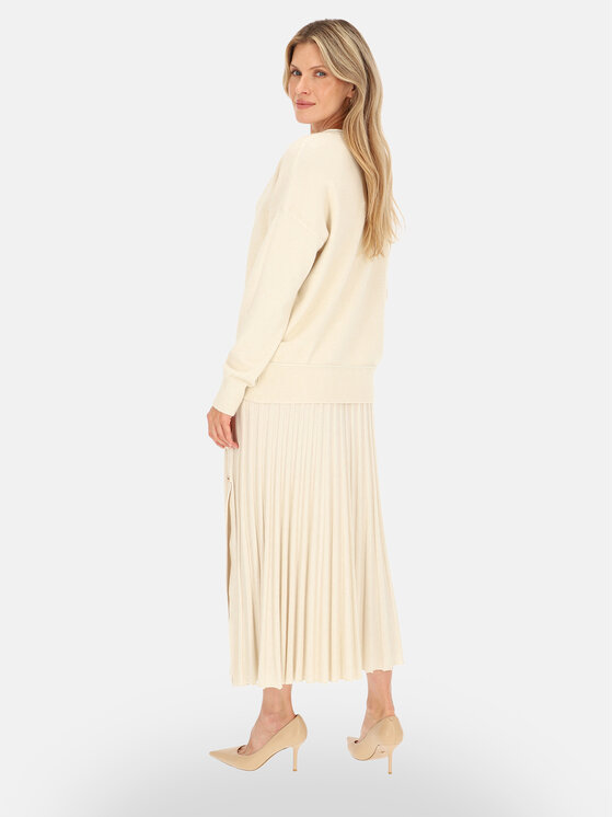L’AF L’AF Sweter Aura Kremowy Regular Fit