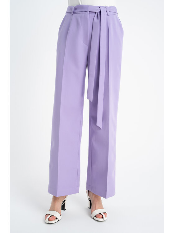 CLICK CLICK Παντελόνι υφασμάτινο 30-407 Μωβ Loose Fit