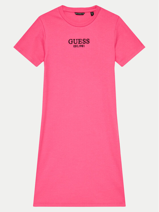 Guess Kleid für den Alltag J4YK31 KBZP4 Rosa Slim Fit | Modivo.de