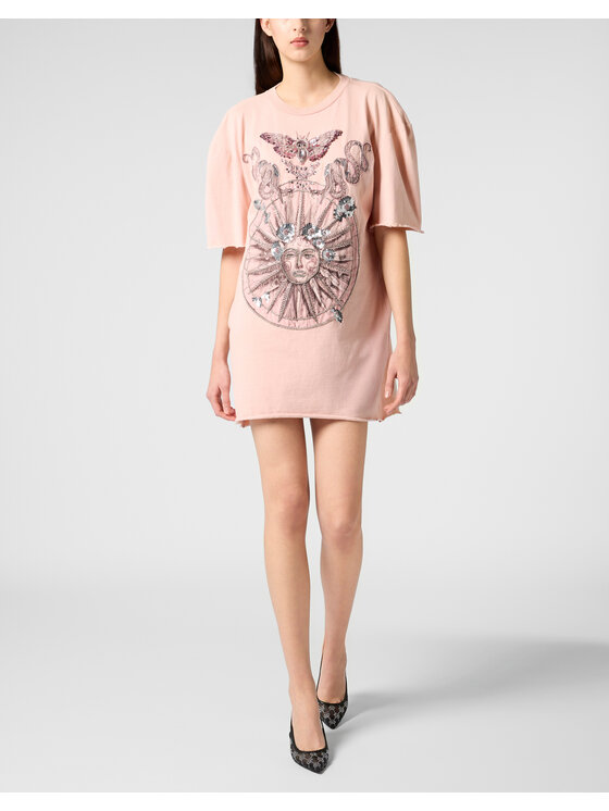 PHILIPP PLEIN PHILIPP PLEIN Vestito da giorno 29836 Rosa Over Fit