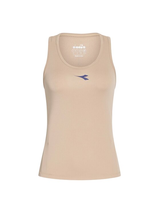 Diadora Diadora Koszulka techniczna L. TANK CORE Beżowy Basic Fit