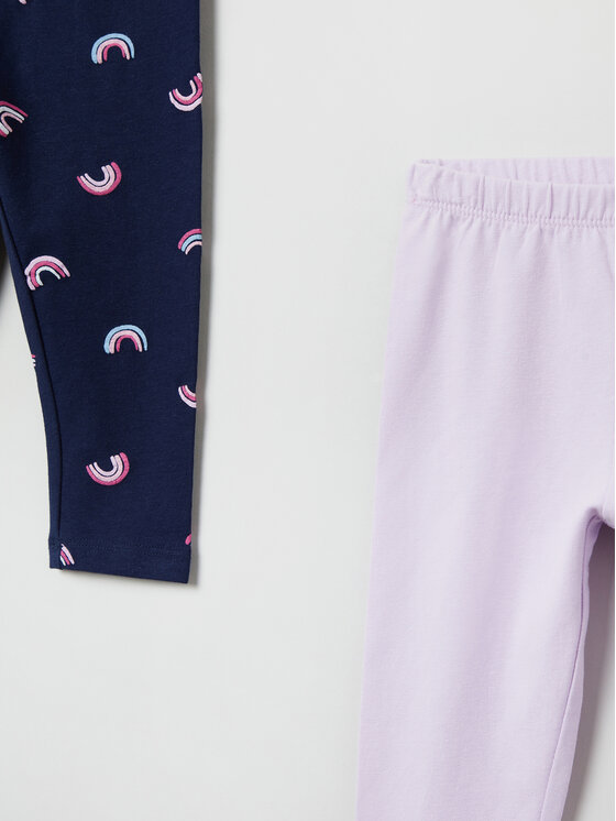 Set di 2 leggings 1698440 Multicolore Slim Fit