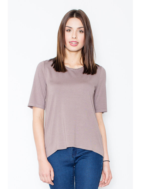 FIGL FIGLFIGL Blusa M436 Marrone Regular Fit