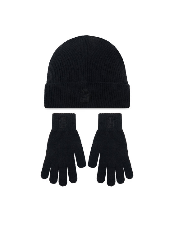 Set mănuși și căciulă Jack&Jones 12264109 Negru