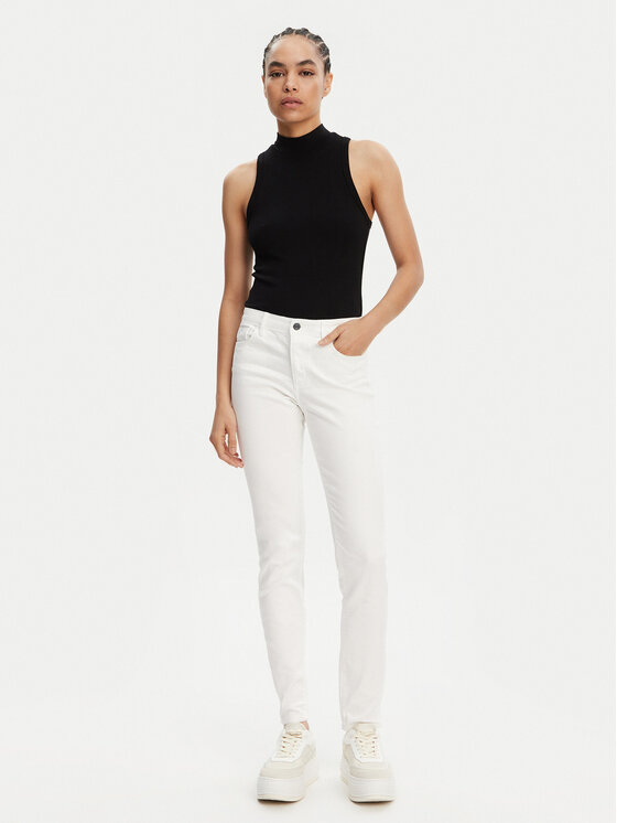 Armani Exchange Armani Exchange Jeans hlače XW000123 AF10862 M0054 Bela Skinny Fit