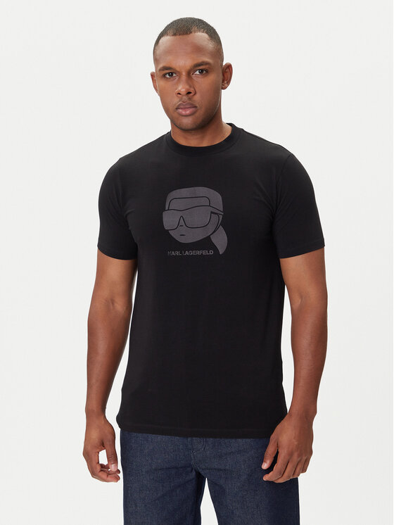 KARL LAGERFELD KARL LAGERFELD T-shirt 755032 554221 Crna Regular Fit
