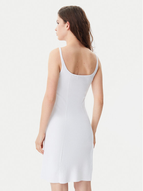 Calvin Klein Jeans Calvin Klein Jeans Повсякденна сукня J20J225269 Білий Slim Fit