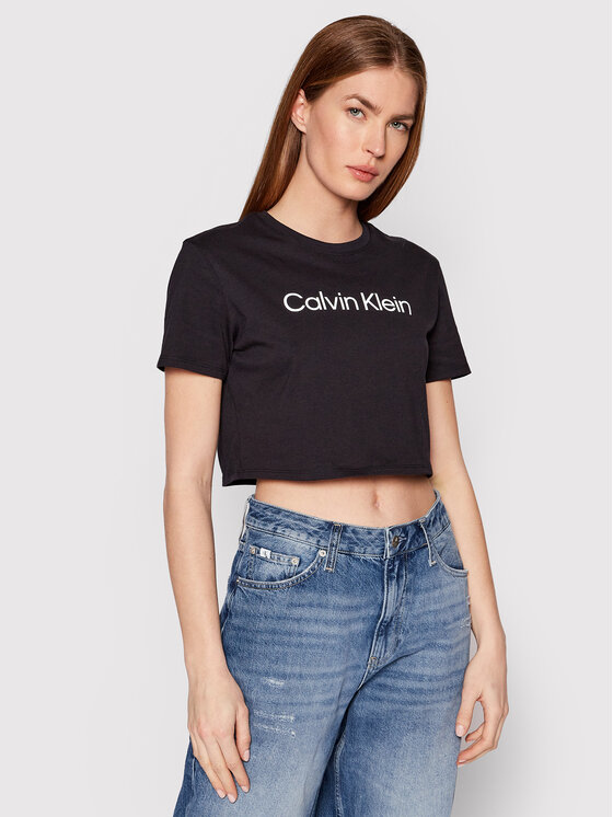 Calvin Klein Performance Marškinėliai 00GWS2K187 Juoda Regular Fit
