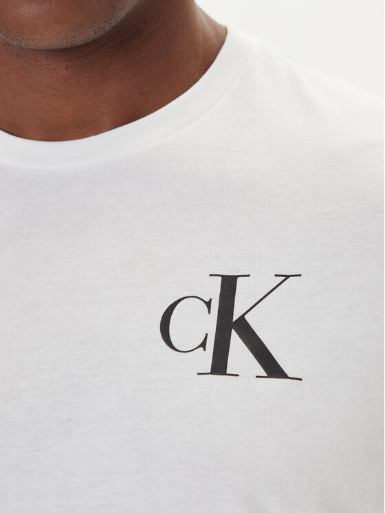 Calvin Klein Jeans Calvin Klein Jeans T-Shirt 30s Chest Logo LV04RD865G Bílá Regular Fit