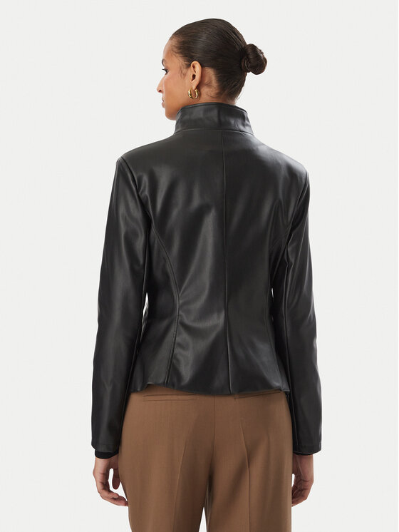 Rinascimento Rinascimento Jakna od imitacije kože CFC0130174003 Crna Slim Fit