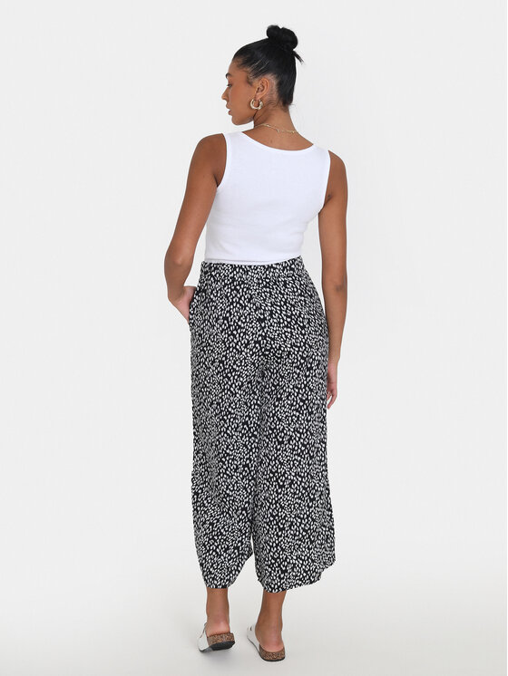Brave Soul Brave Soul Pantaloni culotte LTRW-225SUMARA Nero Straight Fit