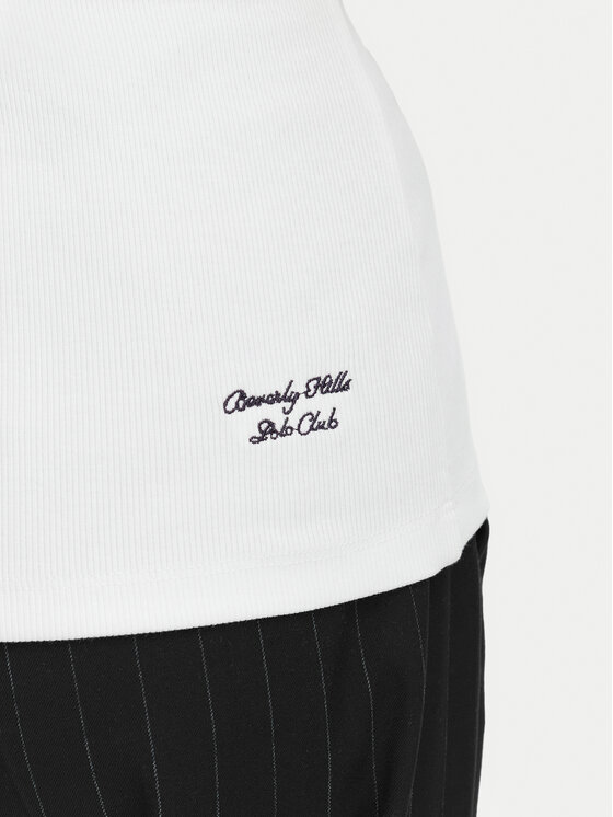 Beverly Hills Polo Club Beverly Hills Polo Club Τοπ P-SS26W-TK550000 Λευκό Regular Fit