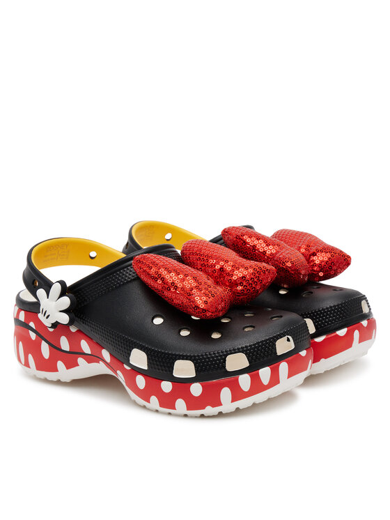 Crocs Crocs Шльопанці Minnie Cls Platform Clg W 209896 Чорний