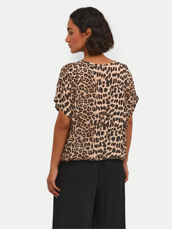 Kaffe Kaffe Blúz Amber 10508257 Barna Relaxed Fit