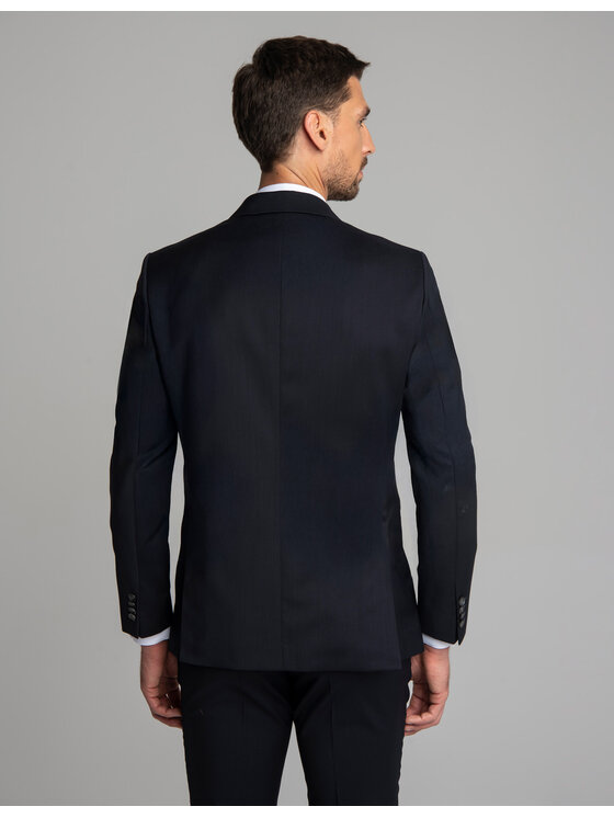 Borgio Borgio Marynarka marradi_II Granatowy Slim Fit
