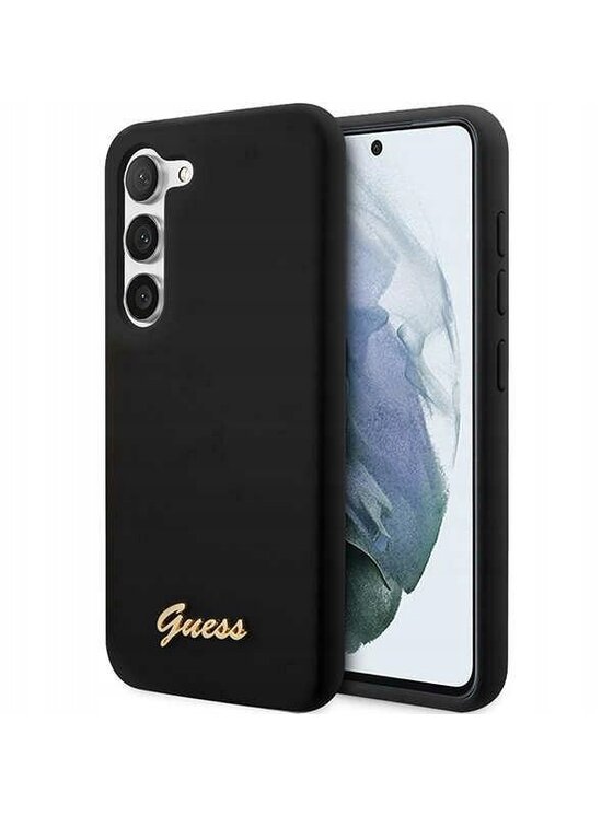 Guess Guess Etui na telefon Silicone Vintage Czarny