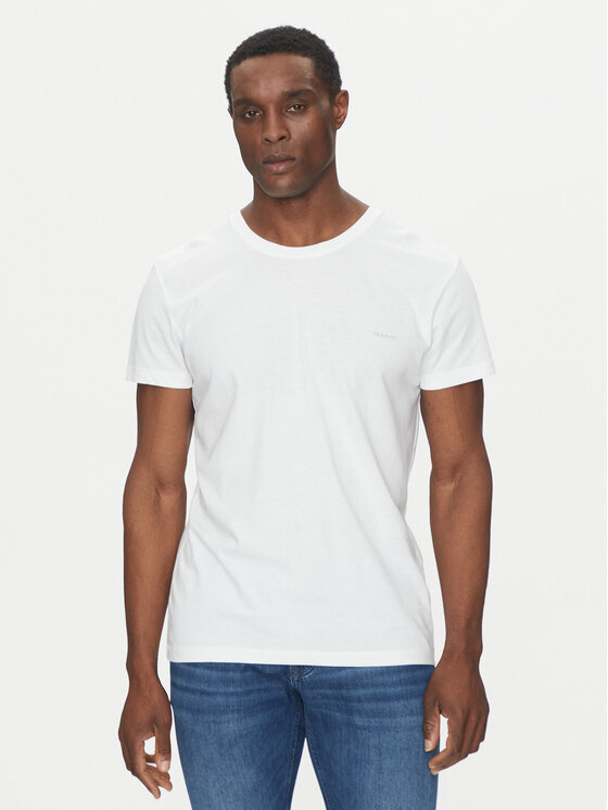 Gant Gant Set 2 majice 900012008 Bijela Regular Fit