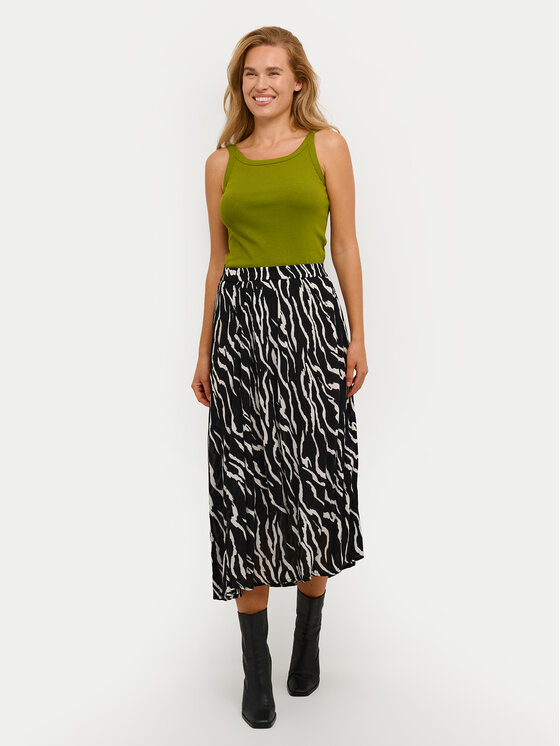 Kaffe Kaffe Midi szoknya Amber 10508267 Fekete Regular Fit