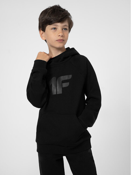 4F Mikina 4FJSS23TSWSM220 Čierna Regular Fit