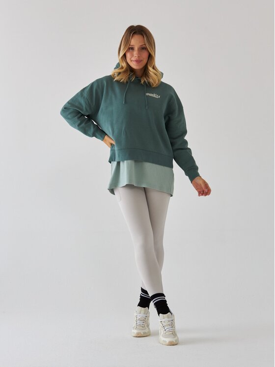 BeShaped BeShaped Bluza Pilates Princess Zielony Oversize