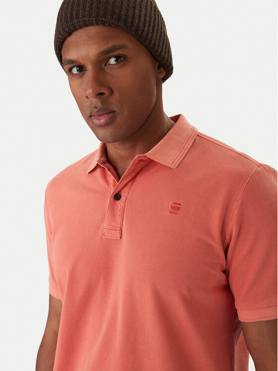 G-Star Raw G-Star Raw Tricou polo Dunda D11595-D756 Portocaliu Slim Fit