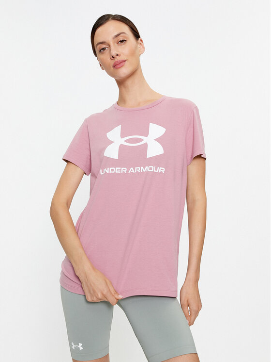 Under Armour Majica Ua W Sportstyle Logo Ss 1356305 Roza Loose Fit