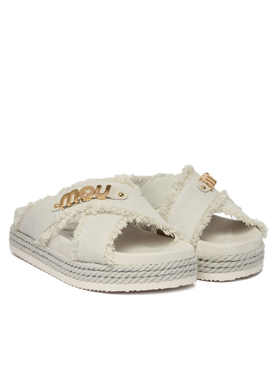 Mou Mou Ciabatte MU.SW451005K Bianco