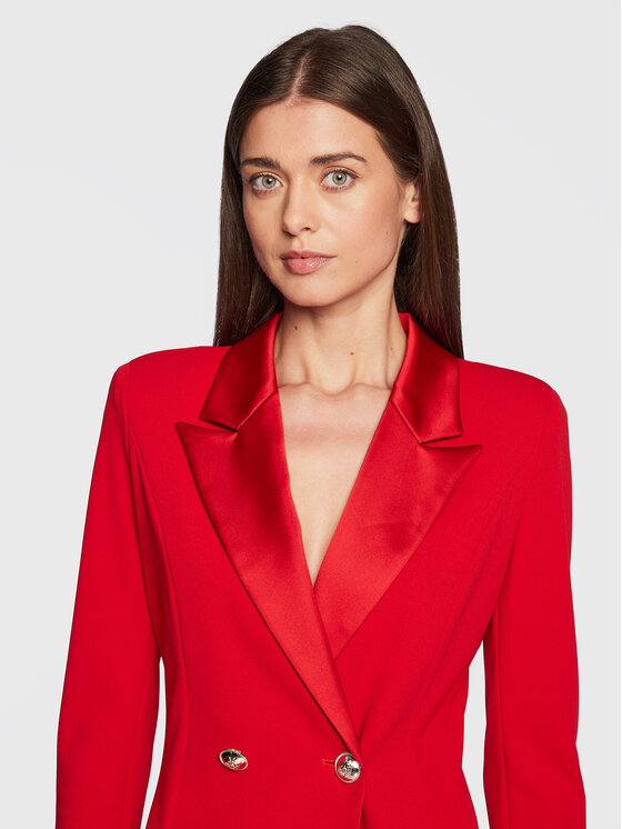 Imperial Imperial Koktejlové šaty ACKFEAW Červená Slim Fit