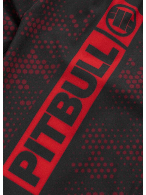 PITBULL PITBULL Szorty sportowe HEX CAMO HILLTOP Czarny Regular Fit