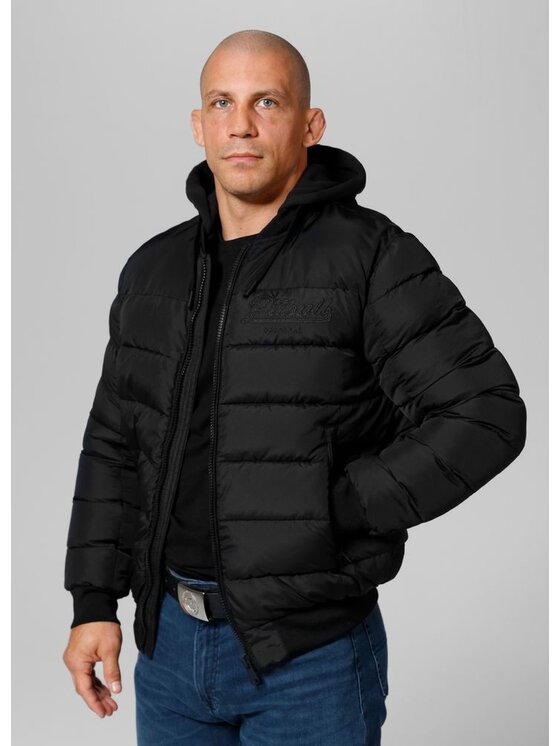 PITBULL PITBULL Kurtka zimowa HIDDEN Czarny Regular Fit