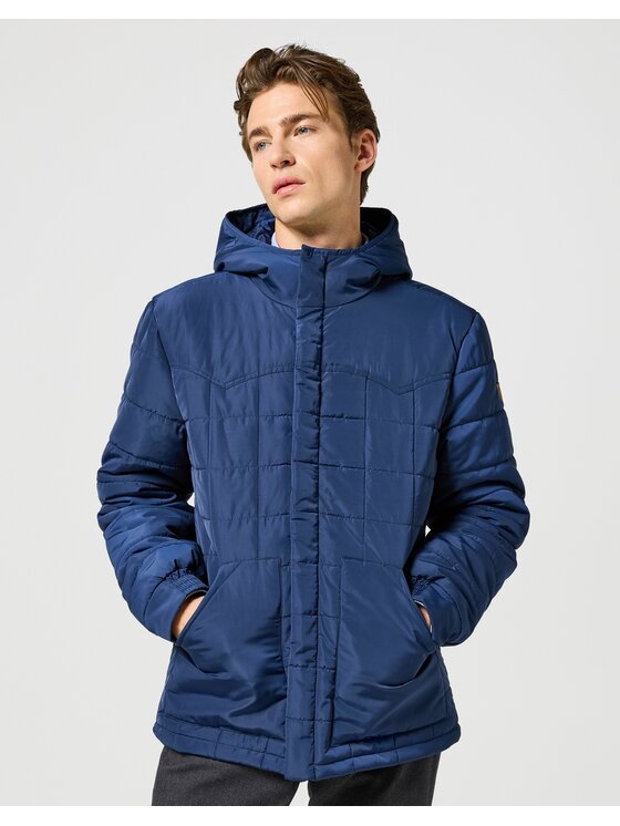 Wrangler Wrangler Kurtka puchowa Wrangler TRANSITIONAL PUFFER Niebieski Regular Fit